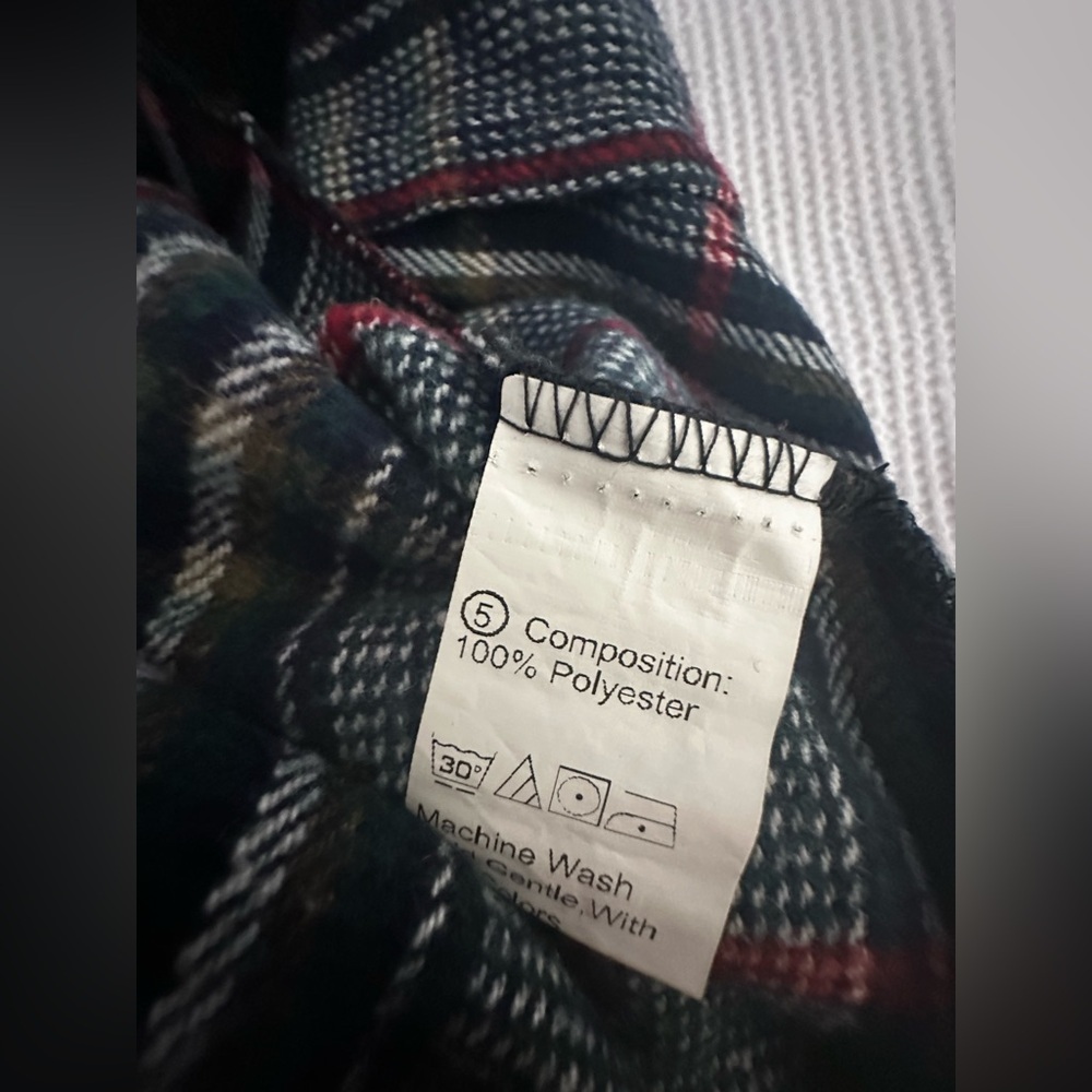 Plaid Side Zip Skirt L - Picture 5 of 8